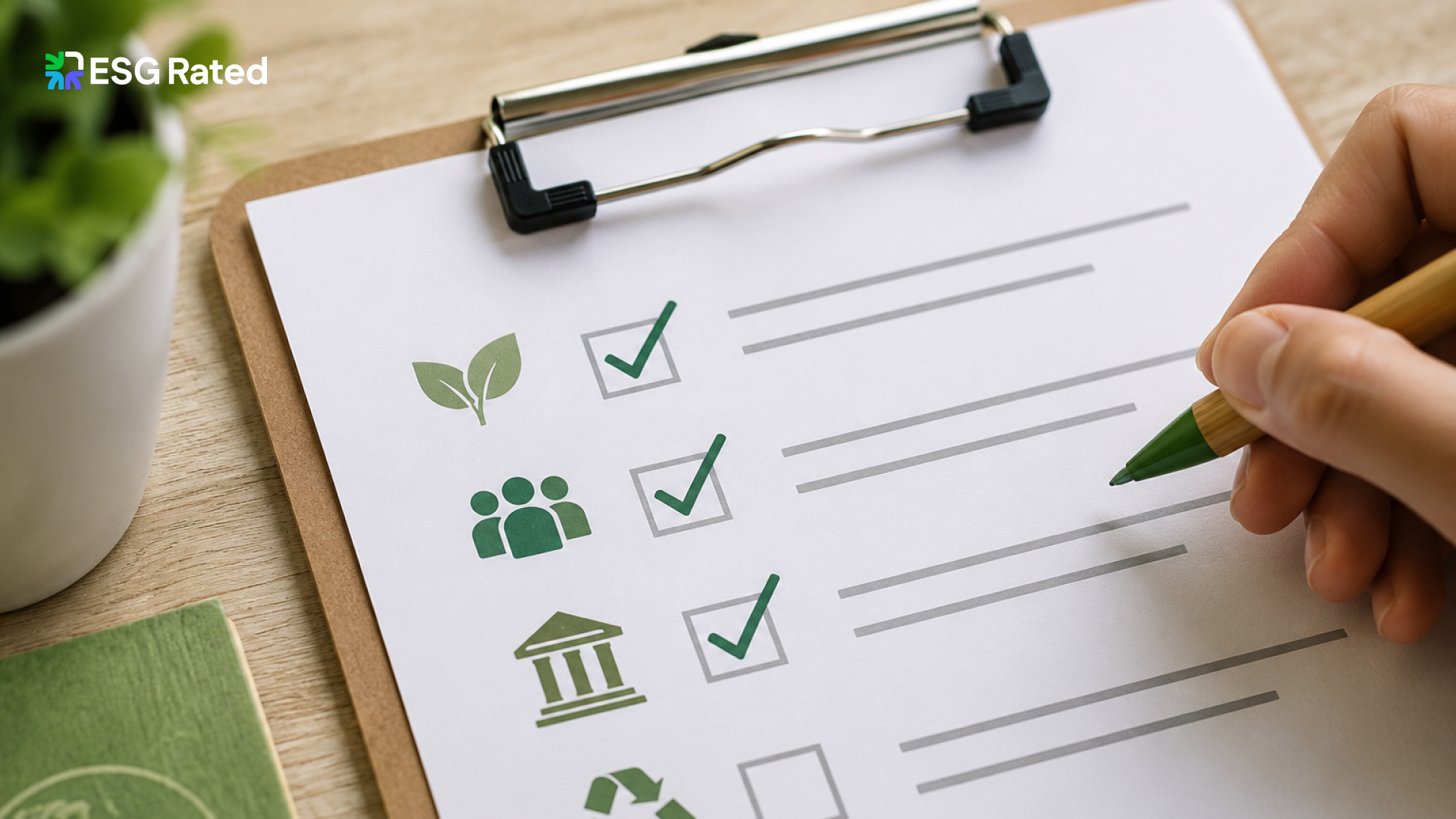 A cover image for an article on ESG compliance checklist