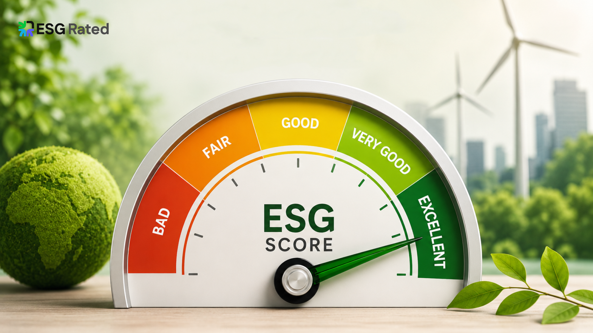 Cover image for an article on "what is a good ESG score"